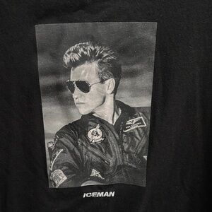 Shoe Palace Top Gun Black Iceman Graphic Tee L